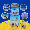 Novo Modelo de Máquina de Jogo que Lança Bolas e Envia Bolinhas de Vidro, Adequada para Tênis de Mesa Infantil, Uso Comercial em Supermercados e Shoppings, com um Código QR para Escaneamento