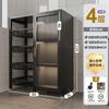Estante de Almacenamiento para Cocina de Pie Gabinete de Almacenamiento Multicapa para el Hogar Montado en la Pared con Puerta Gabinete para Microondas Gabinete de Almacenamiento