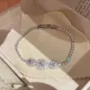 Pulseira Oval Zircônia Vermelho Sangue de Pombo Estilo Palácio, Pulseira de Luxo Leve de Alta Qualidade, Joia de Luxo Versátil Retrô Europeia e Americana