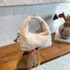 Bolsa de Ombro Casual Clássica Escovada para Axila 2025 Mais Fácil de Combinar Inverno Nova Forma de Lua Xadrez Bolsa de Ombro Casual