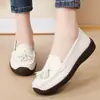 2026 Zapatos Casuales Antideslizantes Cómodos Versátiles para Mujer Zapatos Planos Mocasines Zapatos de un Solo Color Zapatos para Mamá Zapatos Formales de Moda para Mujer