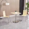 Juego de Mesa y Sillas para Comedor Rápido para Bares de Snacks, Tiendas de Fideos, Cafeterías Escolares, Empleados de Empresa, Restaurantes de Fábrica, Mesas y Sillas de Comedor de Acero Inoxidable