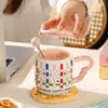 Presentes Criativos para Estudantes, Canecas com Gráficos Fofos, Canecas de Café da Manhã para Crianças, Canecas de Café para o Trabalho, Canecas de Água Domésticas com Aparência Sofisticada