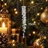Adornos de Carámbano Acrílico Navideño Decoraciones para Árbol de Navidad Colgantes Gota de Agua Acrílica Alta Transparencia Adornos Colgantes Decorativos