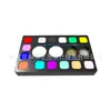 14 Cores Redondo Quadrado Natal Halloween Pintura Atacado Crianças Pintura Corporal Pigmento Conjunto de Tinta Facial