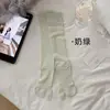 Calcetines de Seda para Mujer hasta la Pantorrilla, Estilo Japonés, Color Sólido Simple, Versátiles de Dos Dedos Largos, Diseño de Malla, Adecuados para Zapatos de Dos Dedos