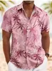 Camisa de manga corta holgada estilo americano, camisa casual de verano para hombre, camisa hawaiana casual de playa sin planchar resistente a las arrugas para hombre