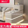 Mesa Auxiliar para Sofá Luz de Lujo Gama Alta Sala de Estar Lateral Multifuncional Mesa de Café Pequeña Moderna Simple Gabinete Lateral Gabinete de Almacenamiento