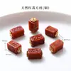 Alta Retención de Color Chapado en Cobre 24K Oro Real Accesorios de Ágata Roja Piezas para Joyería DIY Calabaza de Loto Productos Semi-Terminados Venta Directa de Fábrica
