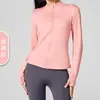 Nueva chaqueta deportiva cortavientos de otoño e invierno para mujer, ropa de yoga ajustada, top cálido de forro polar, top de manga larga para correr y fitness