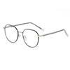 H5269 Súper Transparentes Internet Rojo Metal Retro Lisos Poligonales Dorados Gafas Se Pueden Equipar con Montura para Gafas Miopes