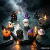 Decoraciones de Halloween: mago espeluznante, elfo mágico, casa de calabaza, fantasma, manualidades de resina, paisaje en miniatura, adornos pequeños