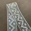Borde de Encaje Estilo Étnico Multicolor 5CM Cuerda Bordada con Hilo Dorado Lentejuelas Tira Accesorios para Ropa Hanfu DIY En Stock