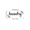 Launary pegatinas para puerta de lavandería baño familiar pegatinas con logo en inglés pegatinas para puerta removibles transfronterizas PH2503
