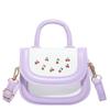 Bolso de Mano Cuadrado Pequeño de Estilo Dulce al Por Mayor para Mujer 2025 Verano Nuevo Bolso Mini de Hombro con Bloques de Color Moderno Versátil Bolso Cruzado