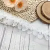 Encaje de Malla Bordado Adorno con Perlas Vestido de Novia Ropa Lolita Decoración Accesorios Hechos a Mano DIY Venta al por Mayor