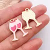Acessórios para Joias DIY Liga Esmaltada Série Dia dos Namorados Buquê de Corações Pingentes Pulseiras Colares Chaveiros Charms