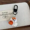 Llavero Cara de Fantasma de Halloween Colgante Divertido de Carnaval Colgante para Bolso Lindo de Pareja Estudiante Colgante para Llave de Coche
