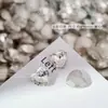 Rhinestones Blancos de Espalda Puntiaguda para Uñas, Deslumbrantes Rhinestones de Vidrio Blancos Transparentes Gruesos Cuadrados Irregulares con Forma de Corazón en Forma de Caramelo de Roca para Decoración de Uñas