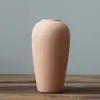 Jarrón Pequeño de Cerámica B&B Hogar Arte Adornos Adornos de Flores Secas Cerámica Cocida sin Esmalte en Blanco Estilo Escandinavo Ins