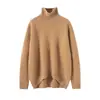 ~Tricô 100% Caxemira Pura Kangsaini para Mulheres, Caimento Solto, Elegante e Estiloso, Suéter 100% Caxemira