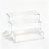 Prateleira de armazenamento em forma de U de acrílico espessado, prateleira de armazenamento e exposição para mesa para figuras e caixas surpresa, prateleira para brinquedos e sapatos, prateleira de armazenamento personalizável