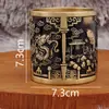 Soporte para Bolígrafos de Dragón y Fénix de Latón Carpa Saltando sobre la Puerta del Dragón Decoración para Escritorio de Oficina Artesanías Metálicas Personalizadas de Dragón y Fénix