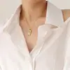 Misticismo Europa y Estados Unidos personalidad popular transfronteriza cadena para la clavícula Tarot geométrico titanio acero chapado en oro etiqueta collar