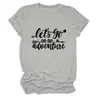 ¡Vamos a la Aventura Sitio Independiente Amazon Moda Casual Camiseta de Manga Corta con Cuello Redondo para Mujer