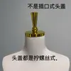 Accesorios y utilería para modelos: maniquí de medio cuerpo falso con cabeza cubierta de tela, tornillos para tienda de ropa, cubierta superior dorada, cubierta de madera maciza