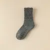 Calcetines de Lana para Mujer, Calcetines de Media Pantorrilla, Engrosados con Forro Polar, Calcetines Caídos, Calcetines Cálidos de Rizo, Calcetines Largos de Cachemira para Mujer