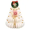 Festival de Navidad Árbol de Navidad de Panal Adornos de Mesa para Ventana Accesorios Opciones Multicolor Accesorios de Decoración para Escaparate
