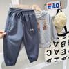 Calça Jogger Casual Solta Macia Infantil 2026 Primavera e Outono Novo Estilo Coreano para Meninos Mais Velhos Estudante Esporte Calça de Pai