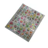Ins Pegatinas de Arte para Uñas Estilo Graffiti de Dibujos Animados Lindas Fresas Arco Iris Conejo Corazón Pegatinas en Relieve Dulce Niña Decoración para Uñas Pegatinas