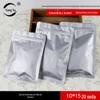 Bolsa de fundo plano de folha de alumínio puro 10*15cm, bolsa auto-selante para alimentos, bolsa para embalagem de cogumelo preto, bolsa selada para chá, atacado