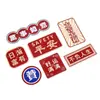 Pegatina magnética para refrigerador con mensaje de bendición festiva estilo chino rojo Decoración magnética DIY personalizada