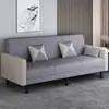 Sofá de tela para apartamentos pequeños, sofá cama plegable, sofá cama multifuncional de doble propósito para sala de estar para apartamentos de alquiler