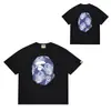 Dropshipping Marca de Moda High Street 240g Camiseta Cartoon de Alta Qualidade Manga Curta Comércio Exterior Atacado Transfronteiriço Unissex Top Camiseta Tendência