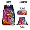 Mochila escolar de tres piezas de la película Mario Brothers 3D de Cross-Border 2024