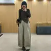 Conjunto de moda para mujer hecho a medida, nueva colección otoño 2026, diseño elegante con camiseta de cintura de corbata y pantalones casuales de pierna ancha