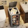 Nuevo bote de basura doméstico con tapa, gran capacidad, operado con pedal, para cocina, sala de estar, baño, inodoro, canasta para pañuelos a prueba de olores