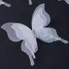 Cortinas de Encaje con Diseño de Mariposa, Vienen con Pines, Nuevo Tejido Transparente de Tres Capas, Accesorios DIY, Lazo Decorativo Fresco Estilo Hada