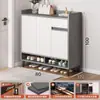 Gabinete para zapatos de entrada, uso doméstico, gabinete para vestíbulo interior, gabinete de almacenamiento, diseño de montaje en pared, nuevo modelo 2026, zapatero para exteriores para pasillos