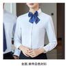 Camisa de atacado de fábrica, bordado com logotipo, macacão de manga comprida, vestido de negócios, vestido de outono para homens e mulheres com camisa branca para homens