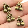 14X11Mm 1.5g Color Bronce Antiguo Más Vendido Retro Aleación de Zinc Accesorios Colgante de Cereza