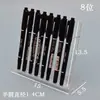 Suporte de Display de Caneta Transparente Loja de Papelaria Suporte de Caneta Gel Suporte de Caneta Esferográfica Suporte de Lápis Armazenamento de Caneta Marcadora Estilo Vertical de Mesa