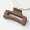 Pinza para el Cabello de Silicona con Acabado de Alta Gama, Pinza Suave de Goma Color Sólido Cuadrada Estilo Tiburón para la Parte Posterior de la Cabeza, Accesorio para el Cabello con Textura de Goma Simple