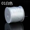 Hilo Elástico para Bisutería, Hilo Elástico Plano de Spandex Cristalino Especial para Extensiones de Cabello, Cordón Elástico para Bisutería
