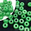 Anillo de pan con cuentas de ábaco de gran agujero verde seco de jade, venta al por mayor, accesorios de joyería DIY, cuentas sueltas, pulseras, collares, accesorios al por mayor
