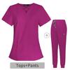 Spot médico lavar roupas para high-end elástico enfermeira roupas Sala de cirurgia salão de beleza escova roupas de mão bordado logotipo ferramental